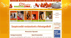 Desktop Screenshot of natasa.masszazszona.hu