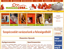 Tablet Screenshot of natasa.masszazszona.hu